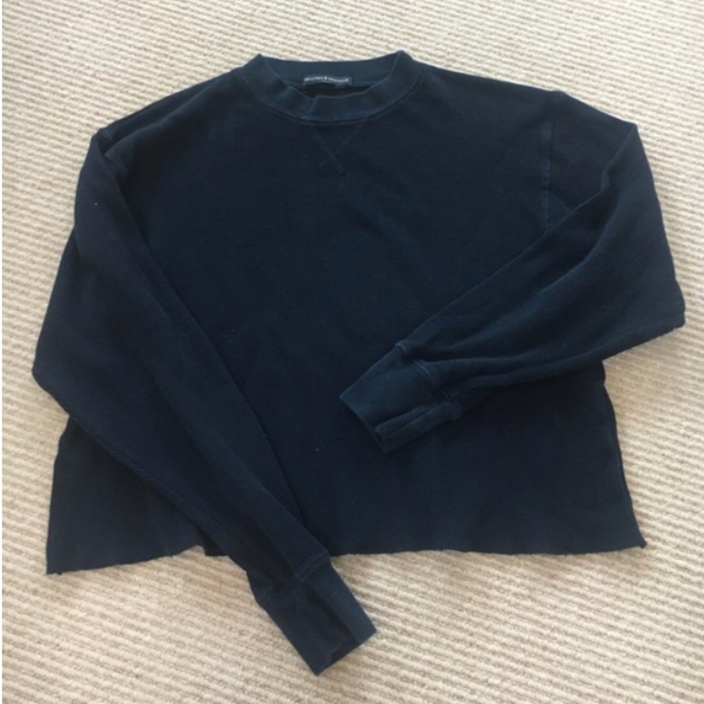 Brandy Melville blue thermal long sleeve